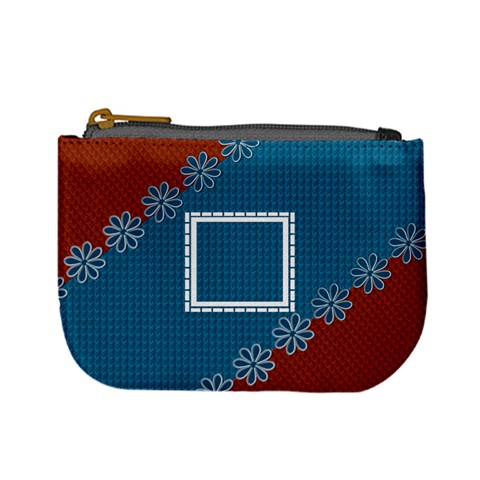 Blue & Red Coin Purse By Daniela Front