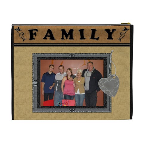 Family Framed Xl Cosmetic Bag By Lil Back