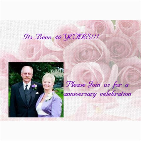Anniversary Party By Erin Riley Carr 7 x5  Photo Card - 5