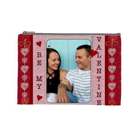 Be My Valentine Large Cosmetic Case By Lil Front