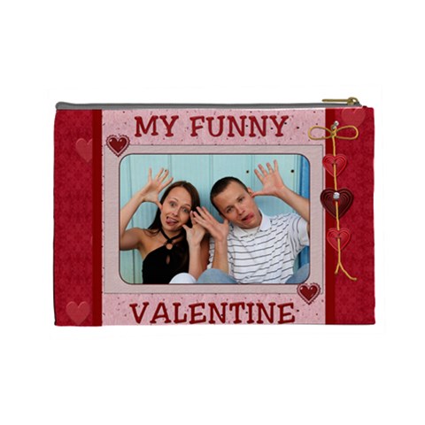 Be My Valentine Large Cosmetic Case By Lil Back