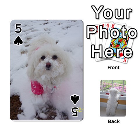 Playing Cards With Snowy s Photos By Xinpei Front - Spade5