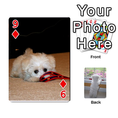 Playing Cards With Snowy s Photos By Xinpei Front - Diamond9