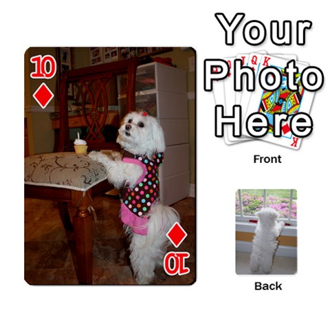 Playing Cards With Snowy s Photos By Xinpei Front - Diamond10
