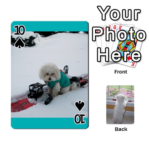 Playing Cards With Snowy s Photos By Xinpei Front - Spade10