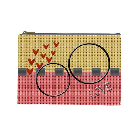 Love U L Cosmetic Bag By Daniela Front