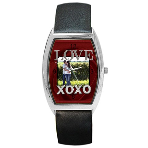 Xoxo Barrel Style Metal Watch By Lil Front