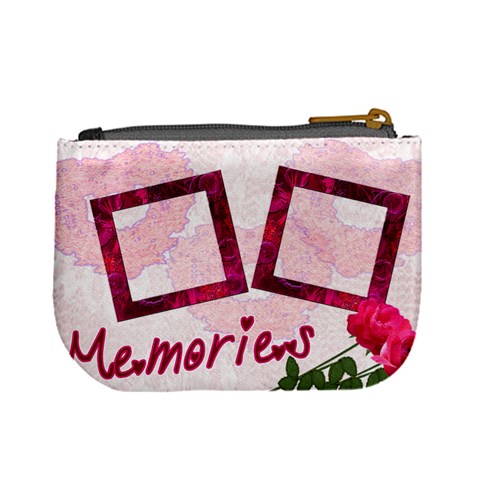 Memories Lace Roses Pink Mini Coin Purse By Ellan Back