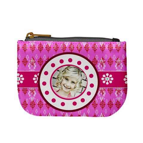 Pink & Lime Coin Purse By Danielle Christiansen Front