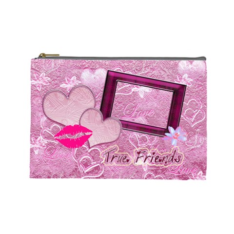 True Friends Lav Large Cosmetic Bag By Ellan Front