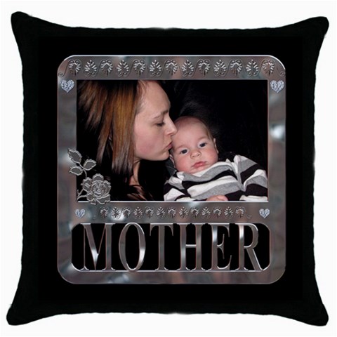 Mother Throw Pillow Case By Lil Front
