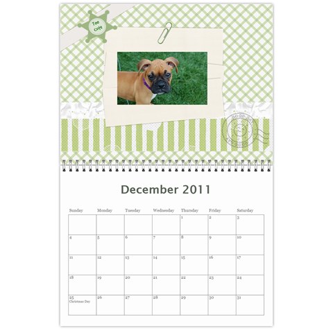Chloes Calender By Melly Dec 2011