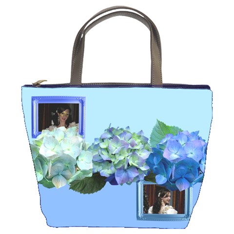 Pretty In Blue Bucket Bag By Deborah Front