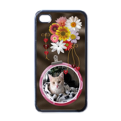 Pretty Floral Apple Iphone Case By Lil Front