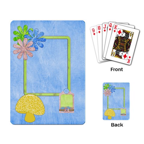Spring Cuties Playing Cards 1 By Lisa Minor Back