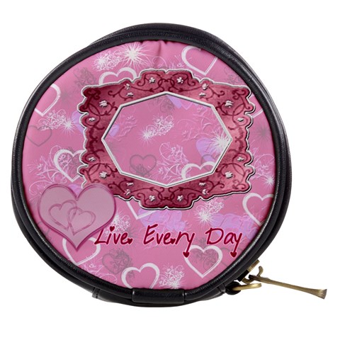 Live Every Day Mini Makeup Bag By Ellan Front