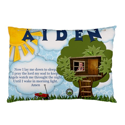 Aiden Pillow By Melissa Wulf 26.62 x18.9  Pillow Case