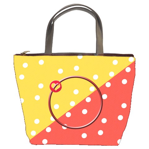 Dots Bucket Bag By Daniela Front