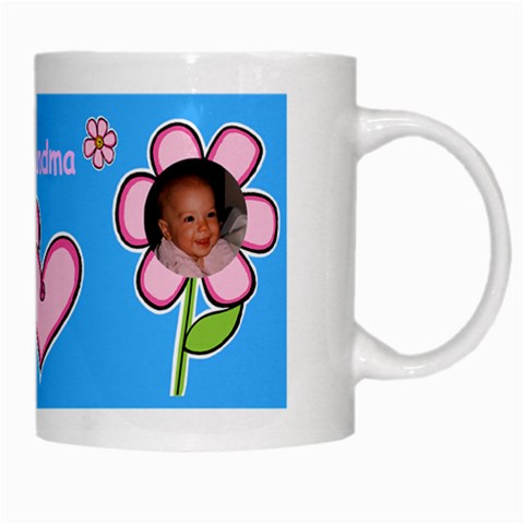 Flowers And Hearts Mug By Deborah Right