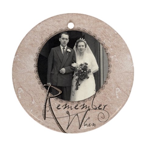 Remember When Single Sided Ornament By Catvinnat Front