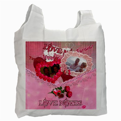 True Love Rose Recycle Bag 2 Sides By Ellan Front