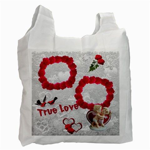 True Love Red Recycle Bag 2 Sides By Ellan Front