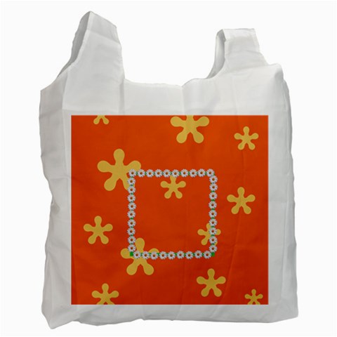 Orange Recycle Bag By Elena Petrova Front