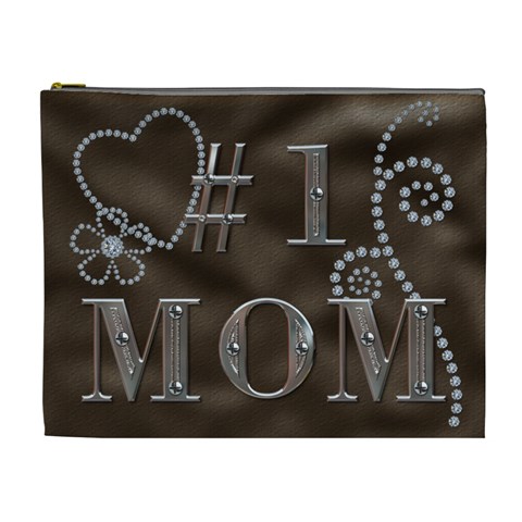 #1 Mom Xl Cosmetic Bag By Lil Front