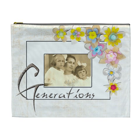 Generations Extra Large Cosmetic Bag By Catvinnat Front