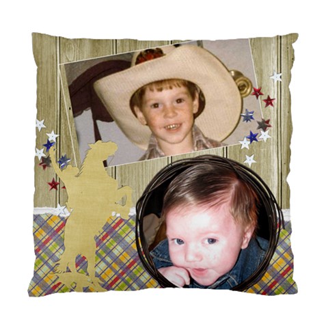 Matt & Preston Pillow By Diane Scarberry Lowe Back