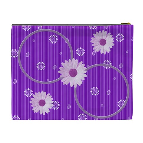 Purple Xl Cosmetic Bag By Daniela Back