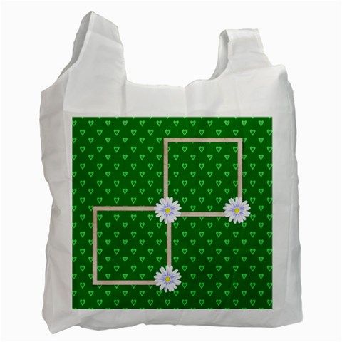 Green Recycle Bag By Elena Petrova Front