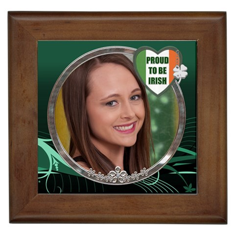 Proud To Be Irish Framed Tile By Lil Front