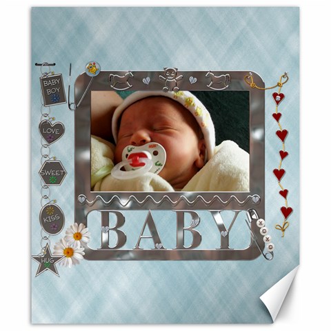 Baby Boy 20x24 Canvas By Lil 19.57 x23.15  Canvas - 1