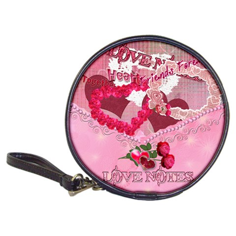 Love Notes Pink 20 Cd Wallet By Ellan Front