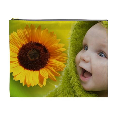 Sunflower Baby Cosmetic Bag Xl By Elena Petrova Front