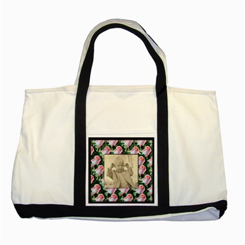 Rosy Posy 2 Tone Tote Bag By Catvinnat Front