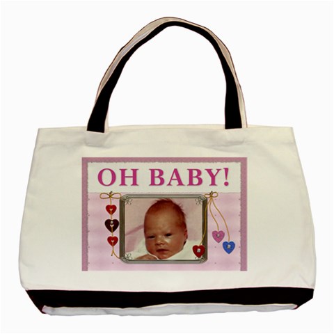 Oh Baby Girl Classic Tote Bag By Lil Front