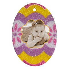 Easter Egg oval ornament - Ornament (Oval)