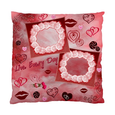Hearts N Kisses Custom Cushion Case  By Ellan Front