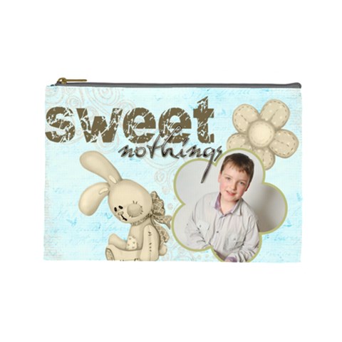 Sweet Nothings Large Cosmetic Bag By Catvinnat Front