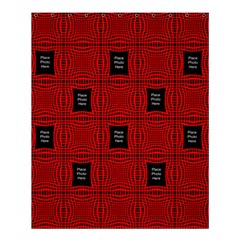 Black and Red Medium Shower Curtain(large file) - Shower Curtain 60  x 72  (Medium)