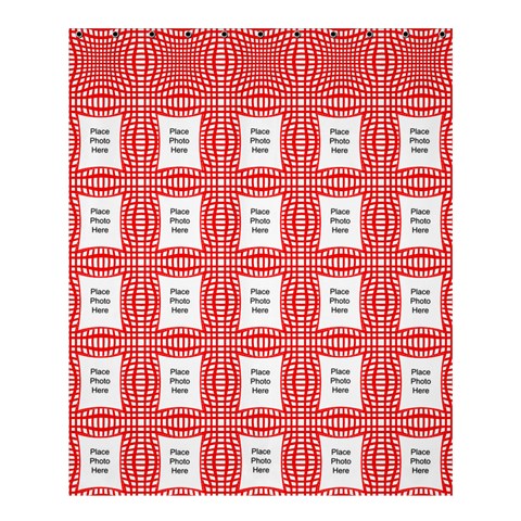 White And Red Medium Shower Curtain (large File) By Deborah 60 x72  Curtain