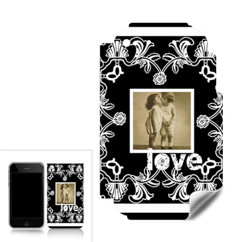 Art Nouveau Love Iphone 3 3gs Skin By Catvinnat Front