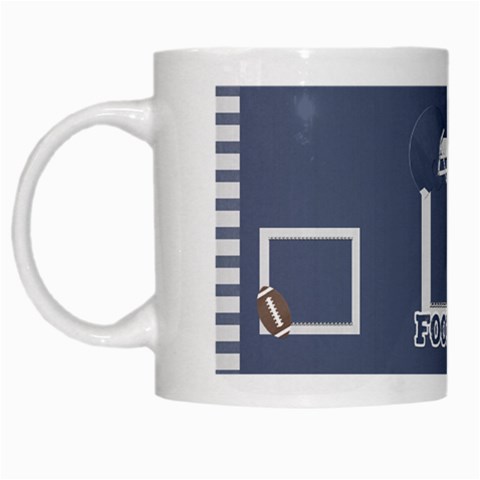 Touchdown (green And Blue) Mug By Chelsea Winsor Left