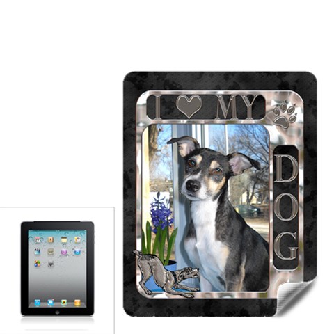 I Love My Dog Ipad Skin By Lil Front