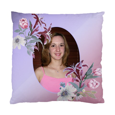 Pink And Mauve Romance Double Sided Cushion Case By Deborah Front