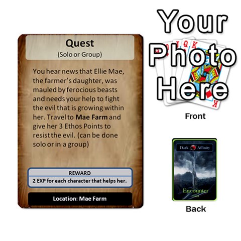 Queen Green Da Encounter Cards By Dan Keltner Front - ClubQ