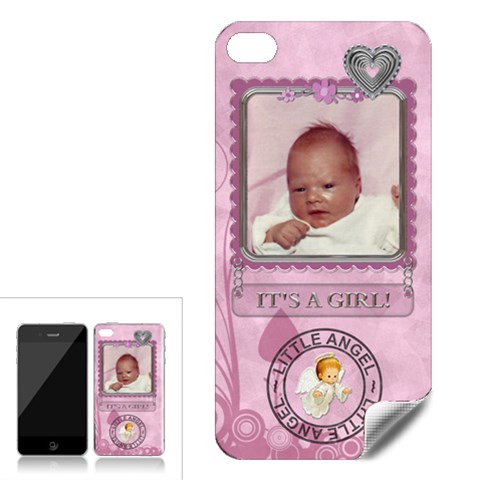 It s A Girl Apple Iphone 4 Skin By Lil Front