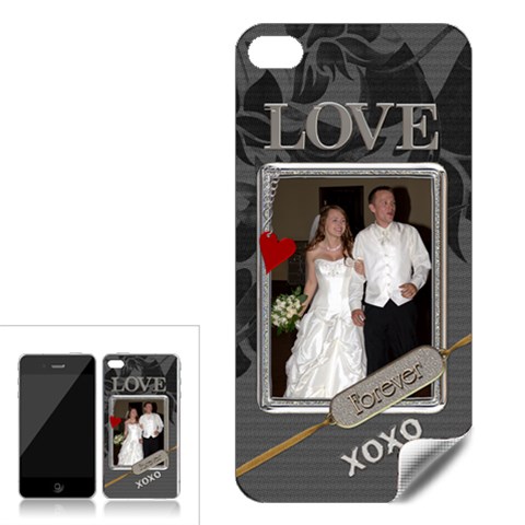 Love Forever Apple Iphone 4 Skin By Lil Front